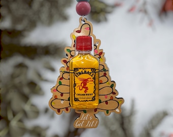 Let's Get Lit Mini Alcohol Christmas Ornament