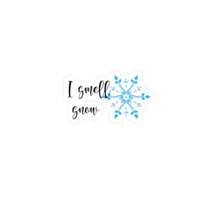Ik ruik sneeuw Kiss-Cut vinylstickers