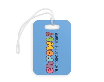 Ehpowt Simple Bag Tag, Ehpowt Bag Tag, Ehpowt Luggage Tag, Bluey Bag Tag, Bluey Baggage Tag, Bluey, Bag Tag, Luggage Tag, Ehpowt