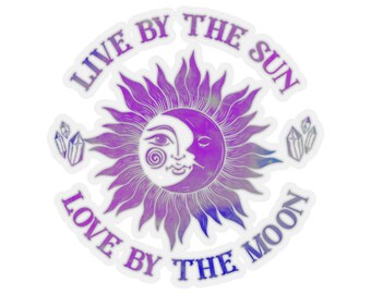 Sticker soleil et lune : art céleste
