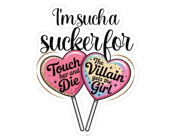 Sticker BookTok schurk lolly | Dark Romance Reader-cadeau