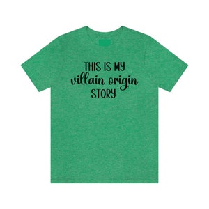 This is My Villain Origin Story, Unisex Jersey Short Sleeve Tee, Booktok, Book Lover Shirt, Book lover gift, Book Reader Shirt, Reading Tee