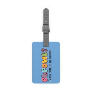 Ehpowt Polyester Luggage Tag, Ehpowt Bag Tag, Ehpowt Luggage Tag, Bluey Bag Tag, Bluey Baggage Tag, Bluey, Bag Tag, Luggage Tag, Ehpowt