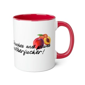 Peaches and Plums Mug: The Magicians TV Show, Color Accent 11oz Mug