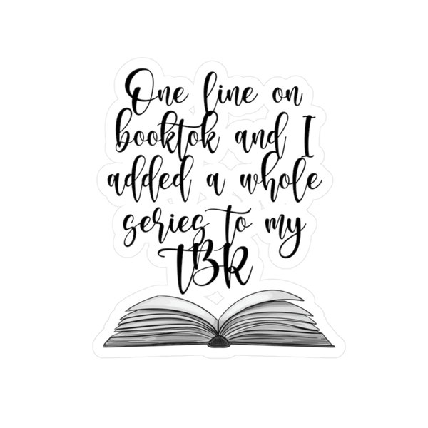 One line on booktok and I added a whole series to my TBR Kiss-Cut Vinyl Decals