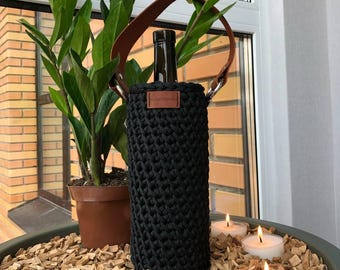 porte-bouteille de vin, sac à bouteille de vin, cabas à vin, porte-bouteille, patrons de crochet pour porte-bouteille, patron PDF pour porte-bouteille, sac cadeau à faire soi-même