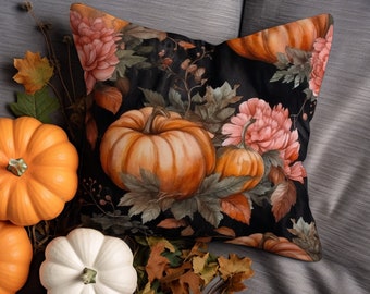 FALL PILLOW COVER, Autumn Pumpkin Pillow Case , Fall Home Décor, Autumn Home Décor, Vintage Fall Aesthetic, Halloween Pillow, Thanksgiving