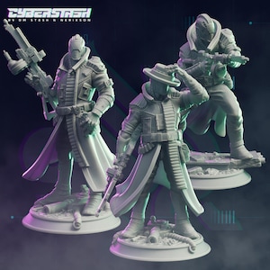 Cyberpunkmaffia-drones - Moretti Family Cleanup Crew (3 modellen) | Sciencefiction | RPG | 32 mm of 72 mm schaal | Cyberstash
