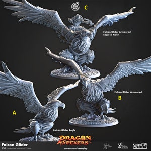Falcon Glider (3 options to choose) | RPG | 32mm scale | CastNPlay