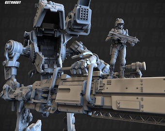 Stryder | RPG | Wargaming | Sci Fi Miniature | Approx. 200mm with base | Extra Guy