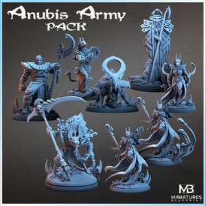 Anubis Army | Tabletop RPG | 32mm scale | Miniature Blueprint