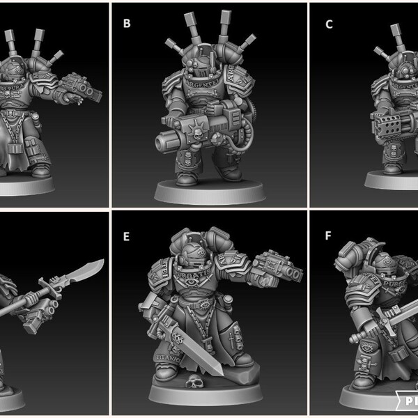 Silver Wardens Nemstrike Force | Science-fiction | RPG | Grimdark | Miniatures DMG