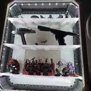 Omni Modular Display Case | Custom size options | Lighted | Glow in the dark | Miniatures | Models | Fantasy Designs
