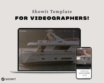 Showit Website Template for Wedding Videographers