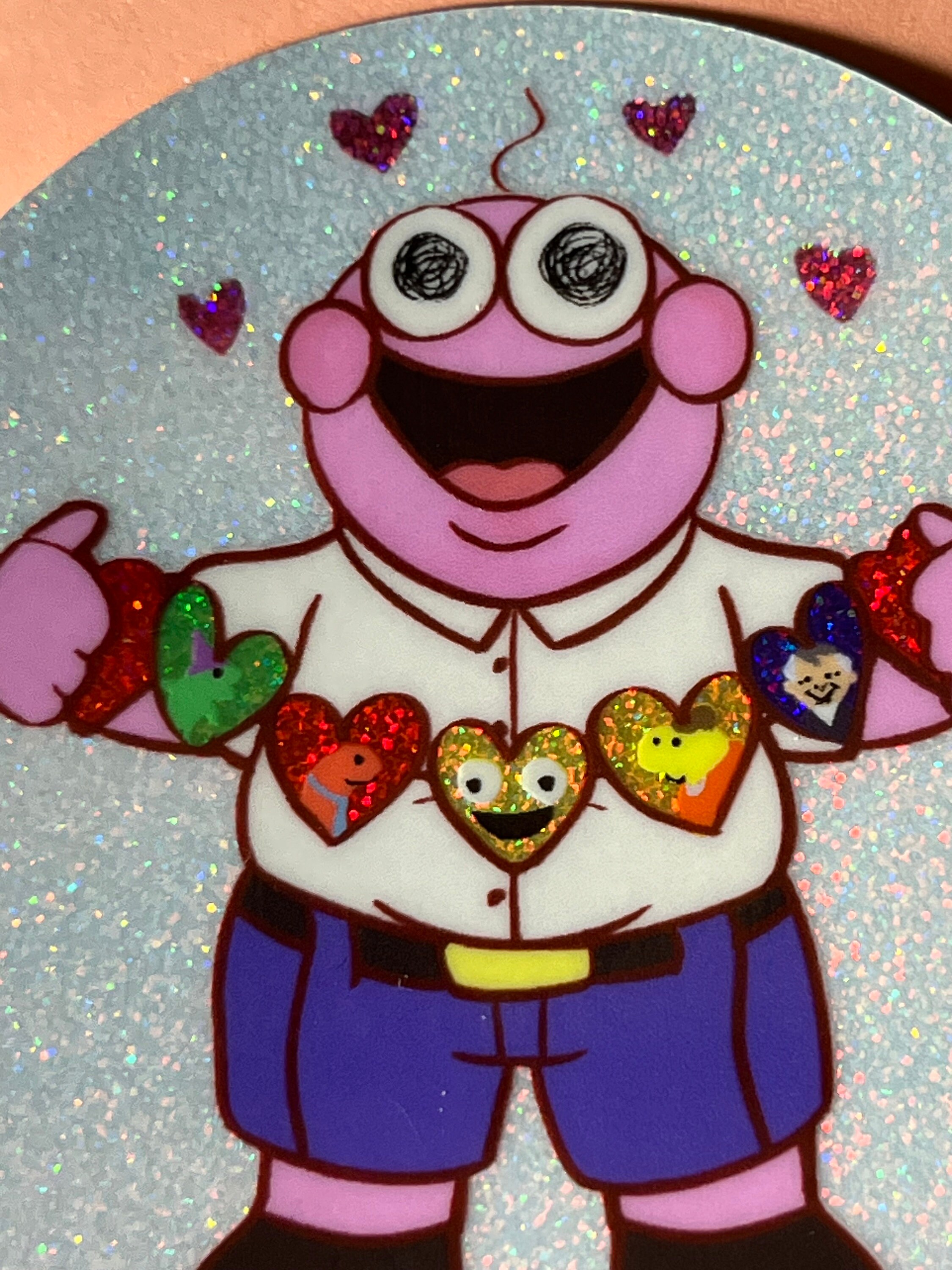 Smiling Friends Pim Sticker Glitter - Etsy