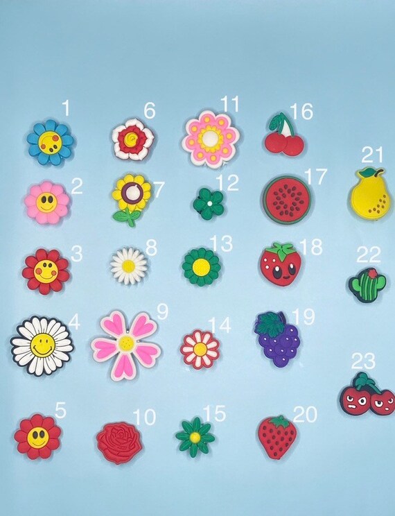 Cute Crocs Jibbitz Flowers and Fruits Crocs Pinscute and Etsy