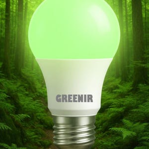 Green Therapy Lamp with Deep Red and Infrared Light in a Single Bulb