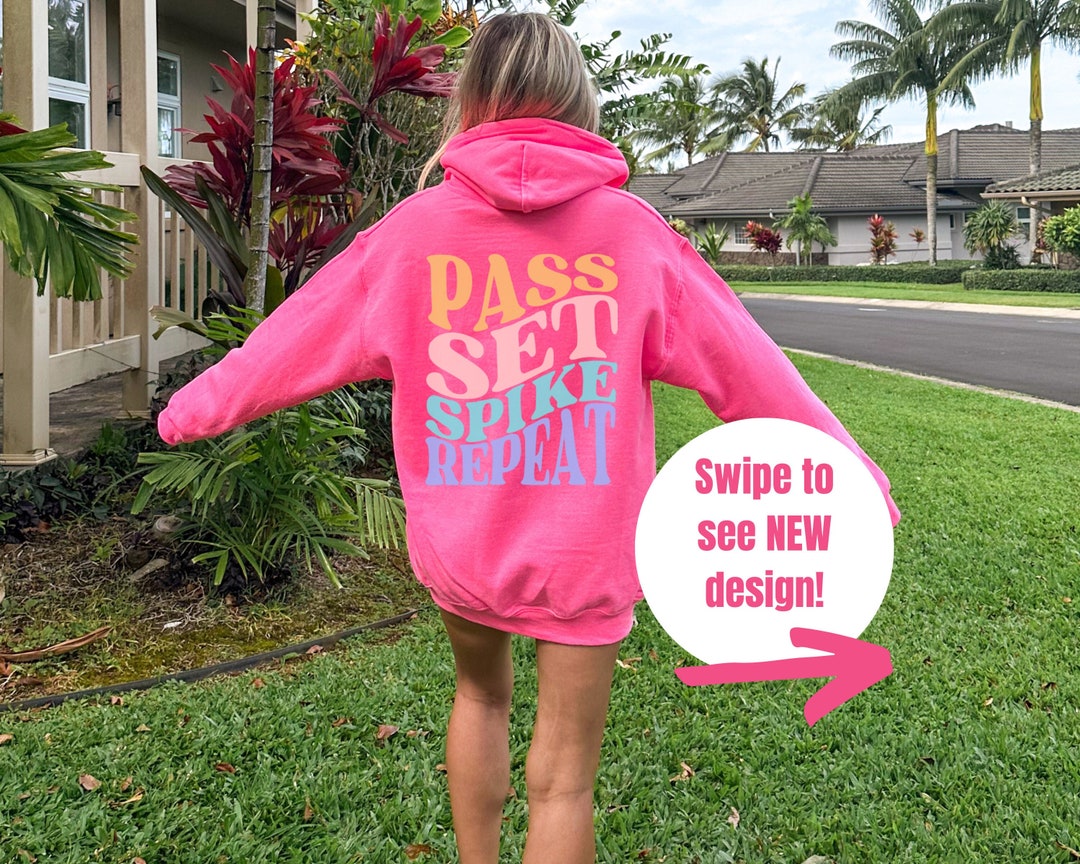 Volleyball Hoodie Sweatshirt, Volleyball Sport Gifts, Volleyball