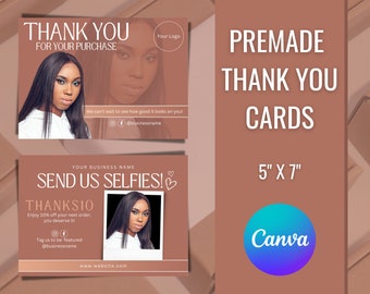 Thank You Cards Business, Business Thank You Card, Simple Thank You Cards, Small Business Thank You Card, Thank You Business Card Template
