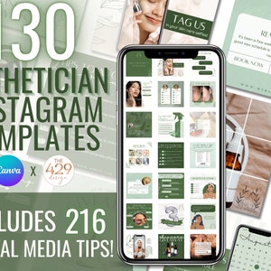 HUGE Esthetician Instagram, Instagram Stories, Skincare Routine, Esthetician Forms, Skincare Template, Blank Instagram, Social Media Planner