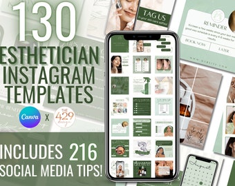 HUGE Esthetician Instagram, Instagram Stories, Skincare Routine, Esthetician Forms, Skincare Template, Blank Instagram, Social Media Planner