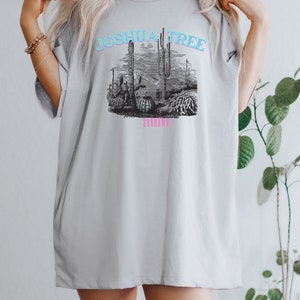 Joshua Tree Graphic Tee: Retro Desert Vibes Cotton T-Shirt