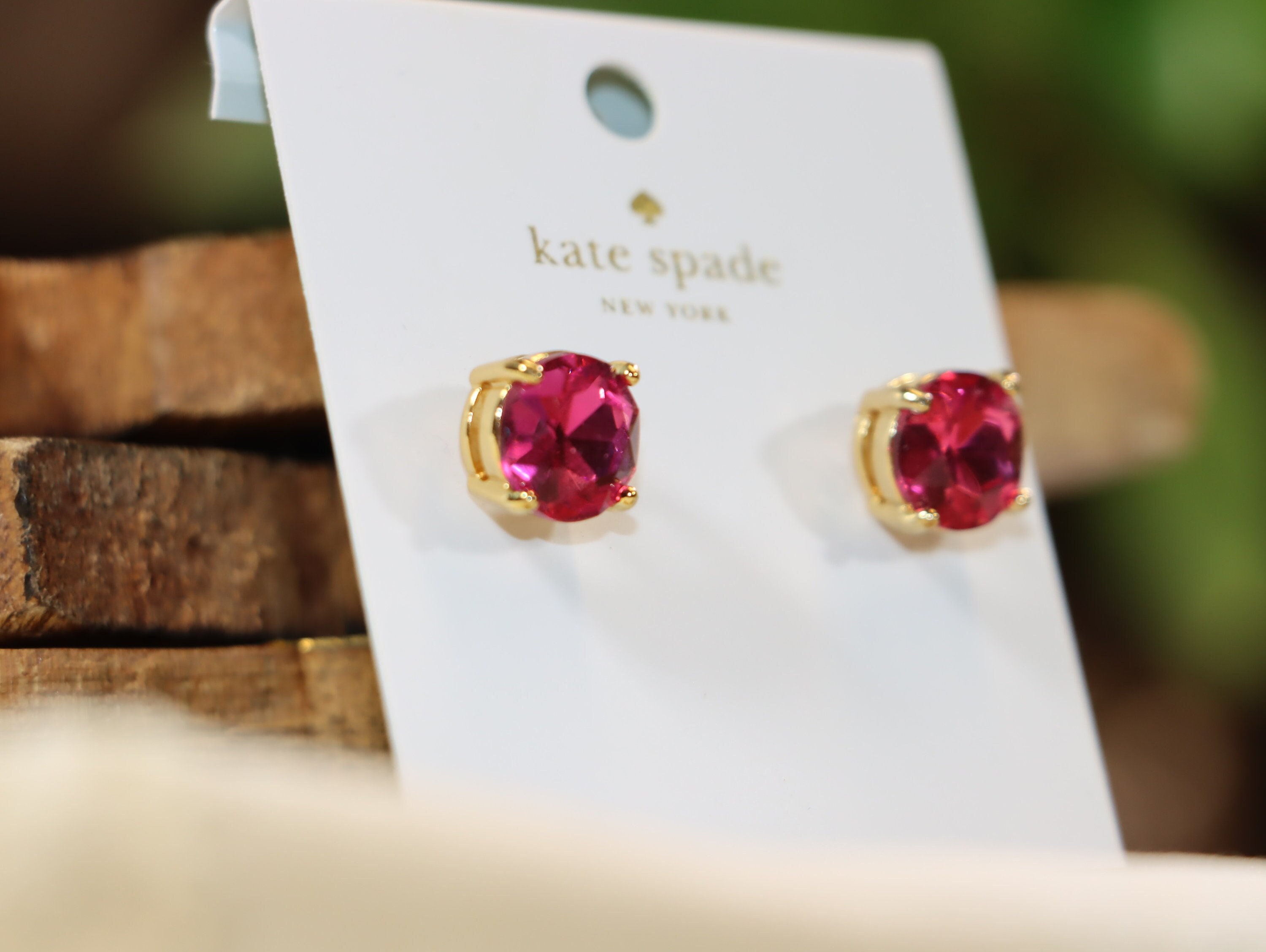 Kate spade ruby stud earrings shop
