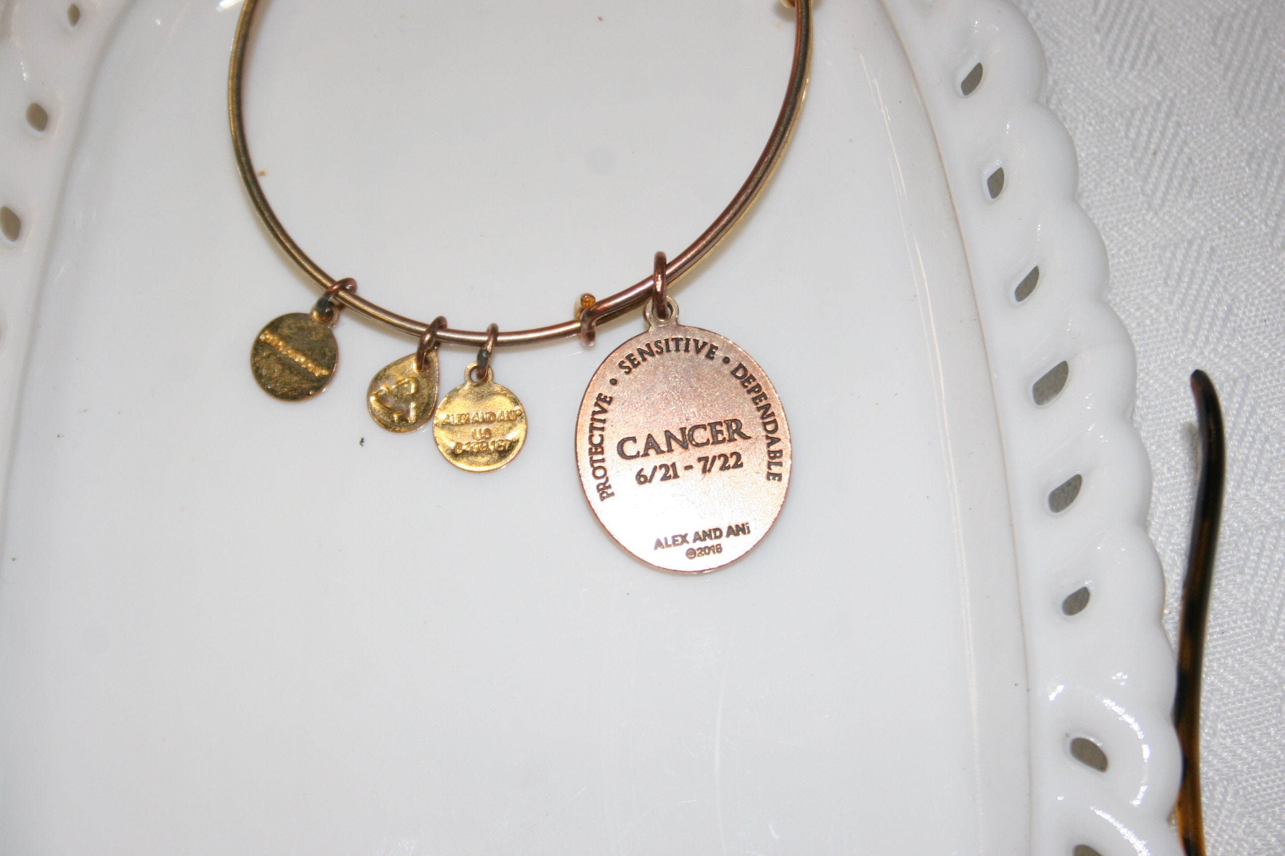 Alex and Ani Cancer Zodiac Sky Gold 