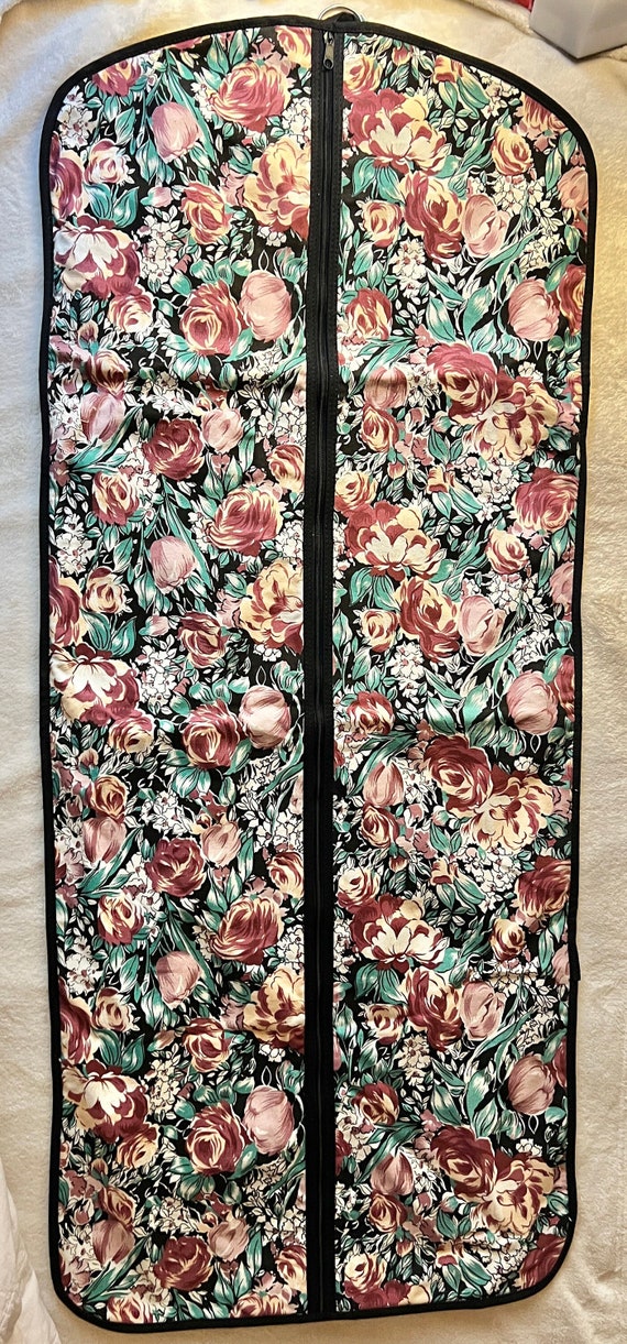 Vintage Avon Floral Luggage Garment Bag