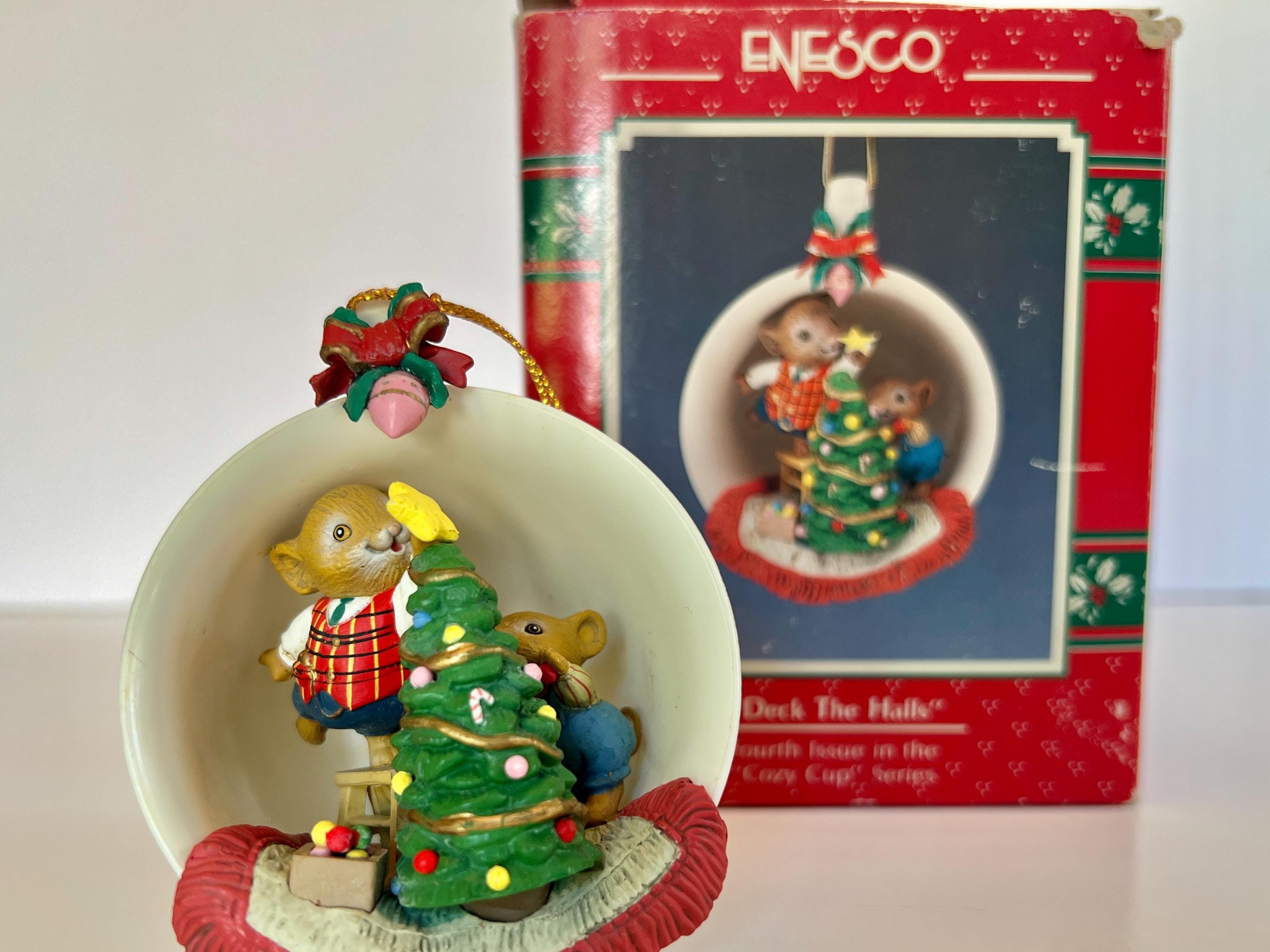 Vintage Enesco Christmas Ornaments - Etsy