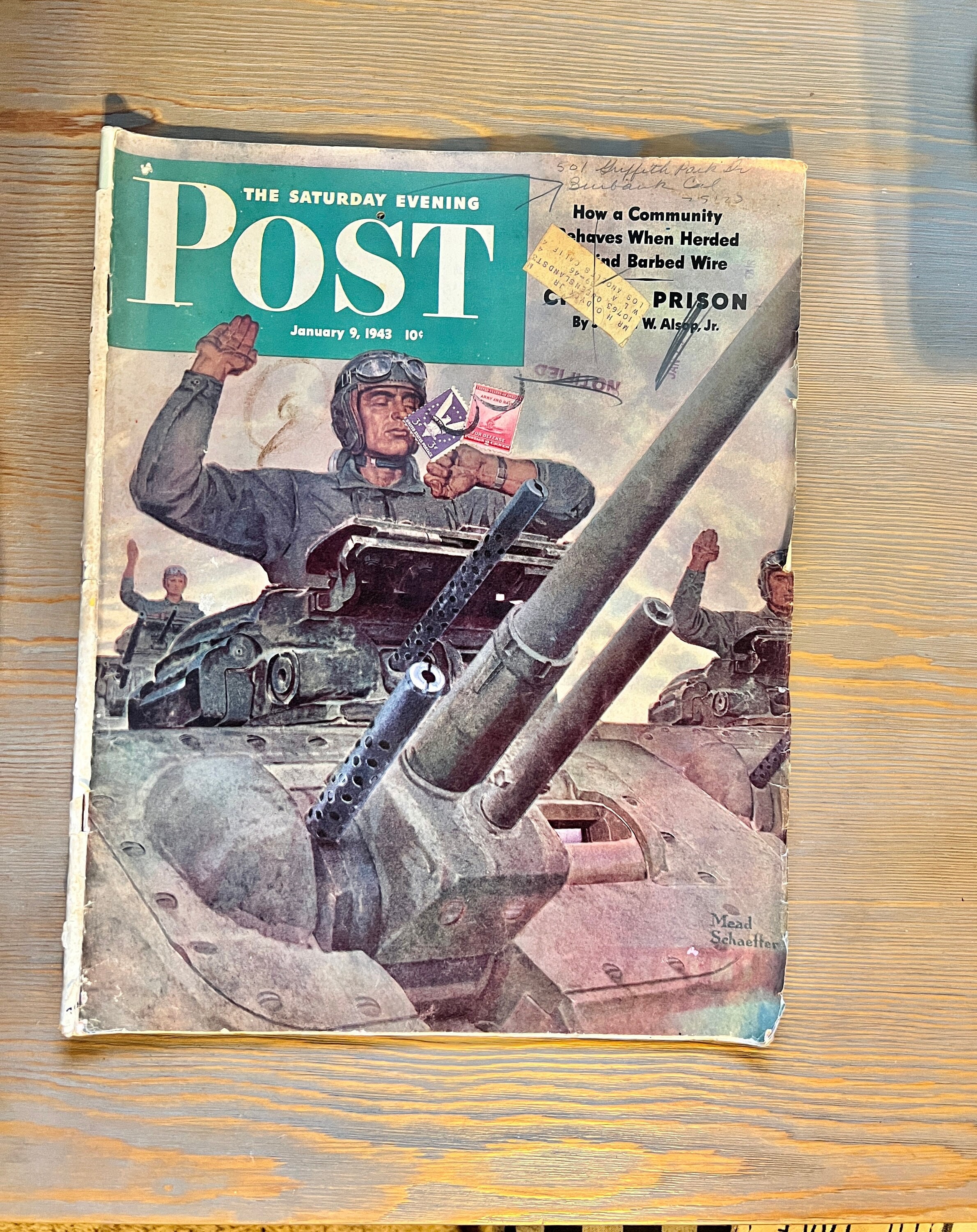 1943 Saturday Evening Post Magazine With Norman Rockwell Covers - Etsy