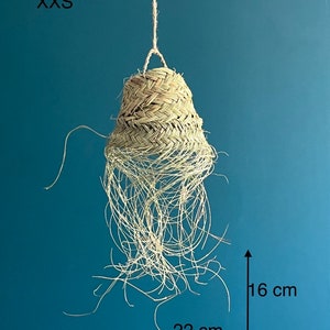 Suspensions Emma Désert forme conique en doum fibre naturelle tressée image 2