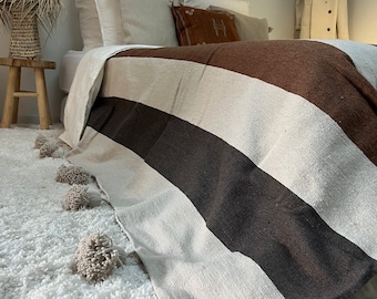 Berber throw with tassels - Handmade