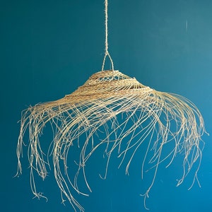 Suspension en fibre naturelle, gamme Essaouira, luminaire, abat-jour osier image 4