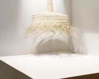 Hanging decoration in a straw hat