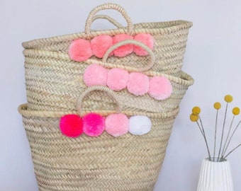 Beach basket, tote bag, beach bag, customizable bag