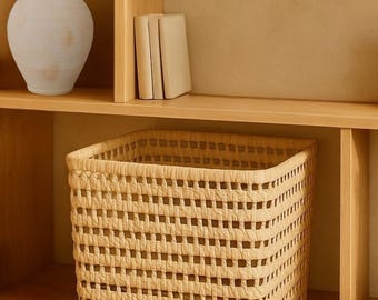 Handwoven natural storage basket – 100% palm leaves