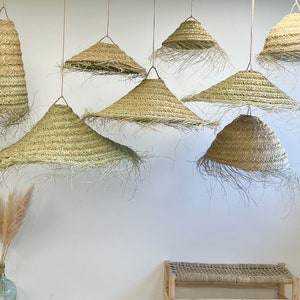 Suspension lighting range EMMA DESERT, Moroccan suspension, lighting, wicker, HalFa