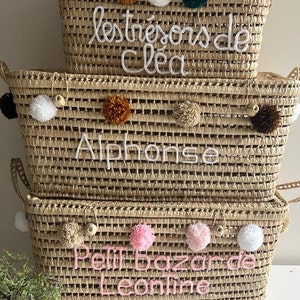 Wicker storage trunks, palm leaf toy chests, storage chests