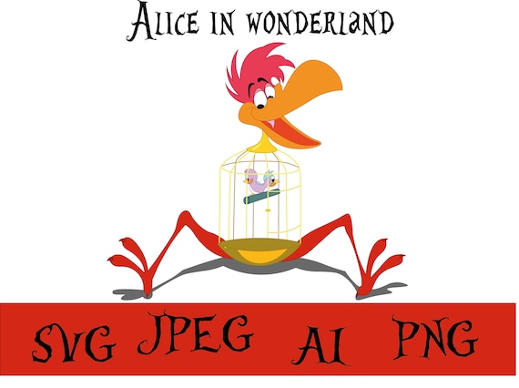 Alice in Wonderland Svg, Bird Cage SVG Design for Home Decor and