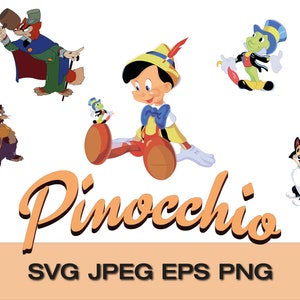 Whimsical Pinocchio SVG Bundle: Instant Download for Crafters, download print