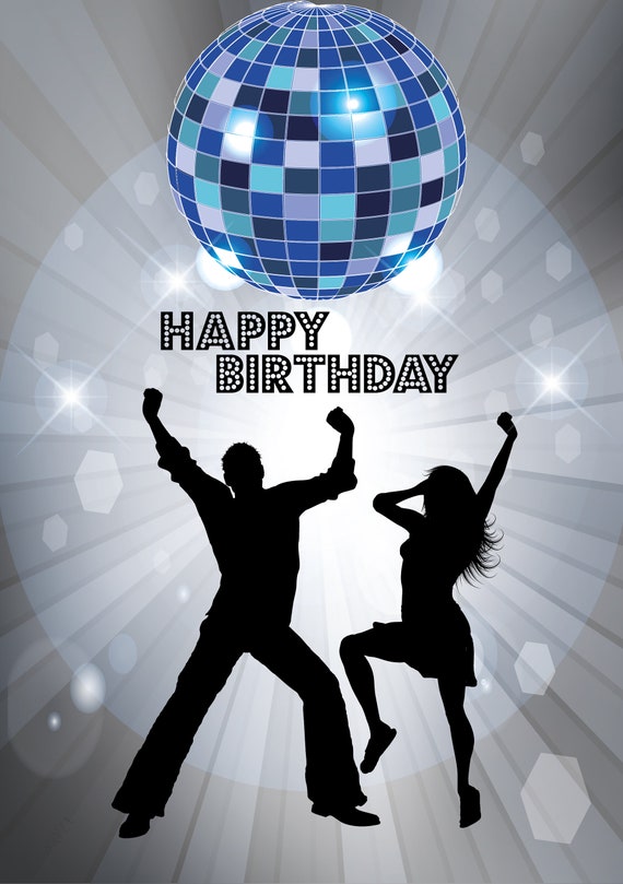 Birthday card - Today we'll dance the conga