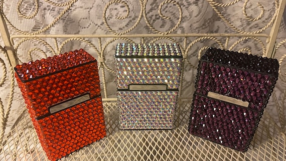 bedazzled cigarette case CIGARETTE CASES BLING