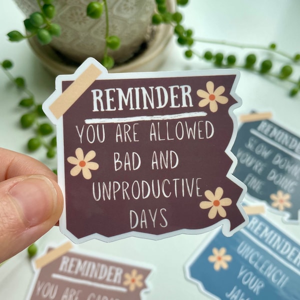 Mental Health Reminder Stickers, Mental Health Sticky Notes Stickers, Mental Health Matter, Waterproof, Reminder Sticker, Mental Health Gift