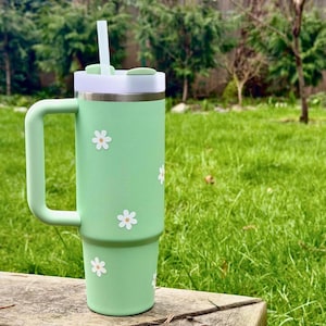 Tiny Daisy Sticker Pack • Mini Waterproof Flower Stickers for Water Bottles, Laptops & Journals image 2