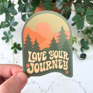 Love Your Journey Sticker, Nature Laptop Decal, Adventure Gift image 6