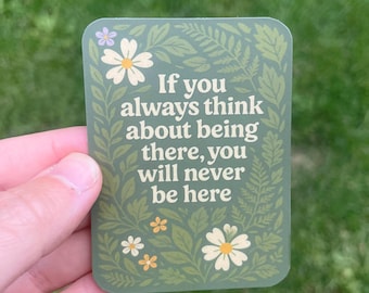 Mindfulnesssticker: waterdichte herinnering aan geestelijke gezondheid voor angst en overpeinzingen
