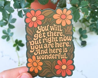 Mindfulness Sticker • Mental Health, Self Love & Anxiety Support