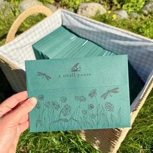 Abonnement op de post, maandelijkse vrolijke post met stickers, mindfulness-brief, zelfzorgcadeau, post voor introverte natuurliefhebbers