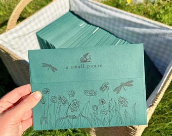 Snail Mail Subscription, Monthly Happy Mail with Stickers, Mindfulness Letter, Self care gift, Introvert Nature Lover Mail